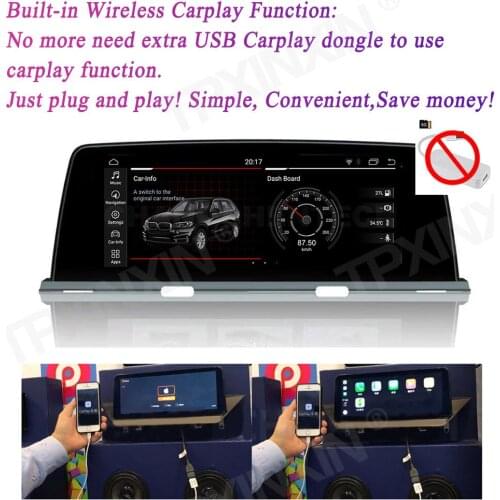 8+128G Android For BMW 6 Series 6GT M6 F06/F12Car Stereo Audio Accessorie Navigation GPS Navi Radio Wireless CarPlay Car Radio