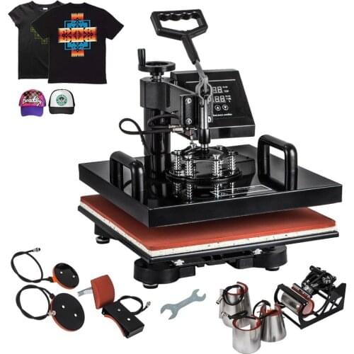 8 in 1 Digital Transfer Sublimation Heat Press Machine T-Shirt Mug Hat cap