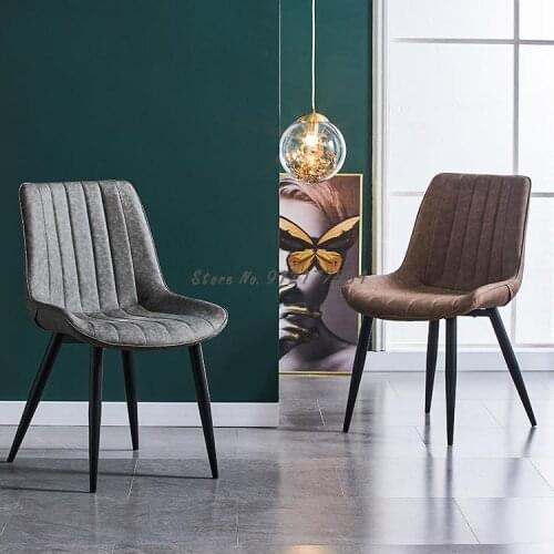 Nordic chair backrest stool household desk stool dressing table light luxury dining chair net red makeup chair iron chair