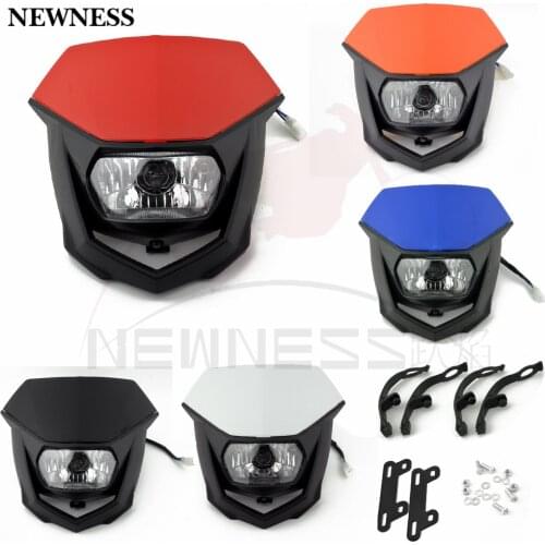 Motorcycles Dirt Bike Dual Sport Enduro Motocross Headlight Fairing for Yamaha YZ XT WR TTR TT Headlamp 12V 35W