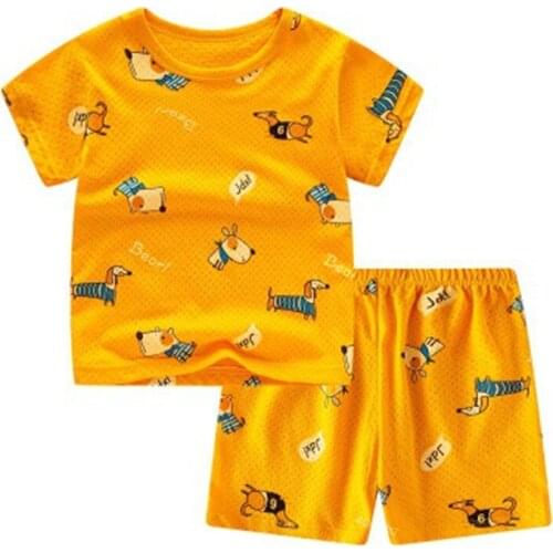 Cartoon Boys Baby Clothing Suits 100% Cotton Princess Sleepwear Kids Pajamas Set Girls Home Sleep Wear Pyjama Infantil Nightwear