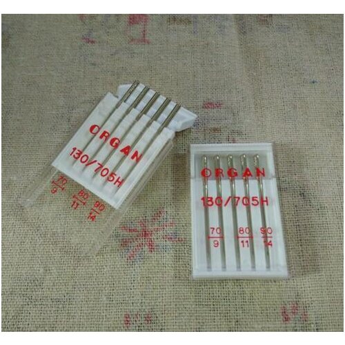ORGAN DOMESTIC SEWING MACHINE NEEDLES 130/705H EMBROIDERY MIX SIZE UNIVERSAL For General Fabrics (1PACK =5PCS)