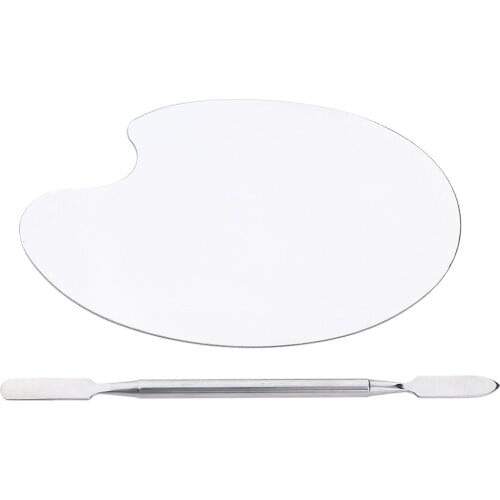 Pro Cosmetics Makeup Foundations Mixing Palette Stainless Steel Spatula 2pcs