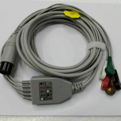 Cardiac conductance line of monitor Five lead ECG cable Heart wire