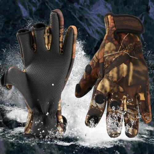 Fishing Gloves Seasons Fishing Mitts Wear Resistant Fishing Gloves Hunting Cycling Working Training Gloves