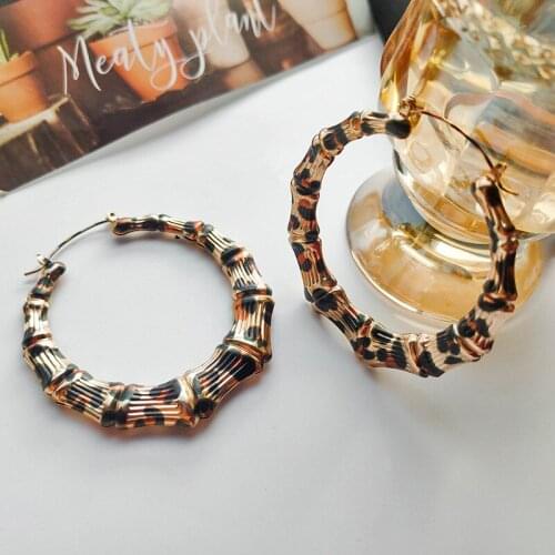 Hoop Earrings серьги 2021 тренд Earrings for Women Leopard Jewerly aretes de mujer Pendientes Mujer Bijoux Femme