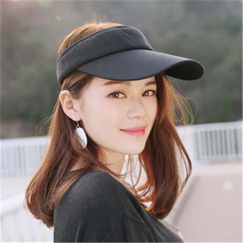 Summer Empty Top Student Travel Sunscreen Solid Color Baseball Cap Female Youth Outdoor Sports Running Tennis Sun Hat Male S55