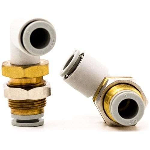SMC type fittings KQ2LE type One-touch bulkhead union connector Right angle L type elbow Pneumatic Components pipe fitting