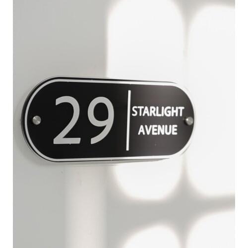 Modern Custom acrylic Hotel Apartment Door Board Number House Plaque Door Board Street Name