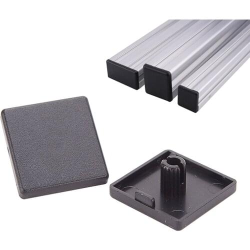20pcs 2020 Black Plastic ABS Accessories End Cap Cover for Aluminum Profilfe Extrusion
