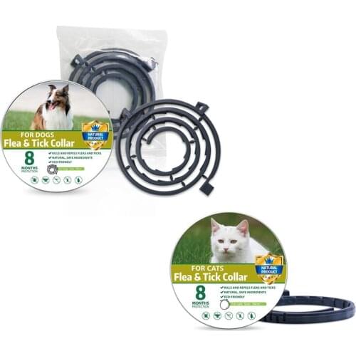 Removes Flea And Tick Collar for Dogs Cats Up To 8 Month Flea Tick Collar Anti-mosquito Insect Repellent Breakaway Cat Collar