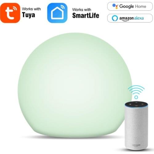 Tuya WiFi Smart Voice Warm Ambient Table Lamp DJ Music Rhythm Lighting Portable Lamp Support Alexa Google Home Smart Life