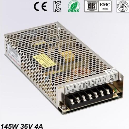 Universal Switch power suply 36V DC 4A 145W Led Driver Unit Led Transformer 220v 110v AC To DC Fonte 36V For CNC CCTV