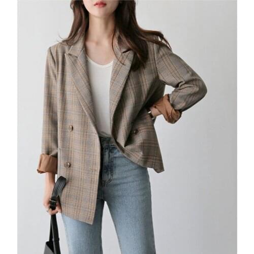 Wenfly Women's Double-breasted Blazers