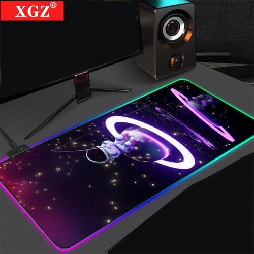 Xgz Space Exploration Game Player Mouse Pad Portable Desktop Rubber RGB Free Shipping Large Mouse Pad Keyboard Game Accessories