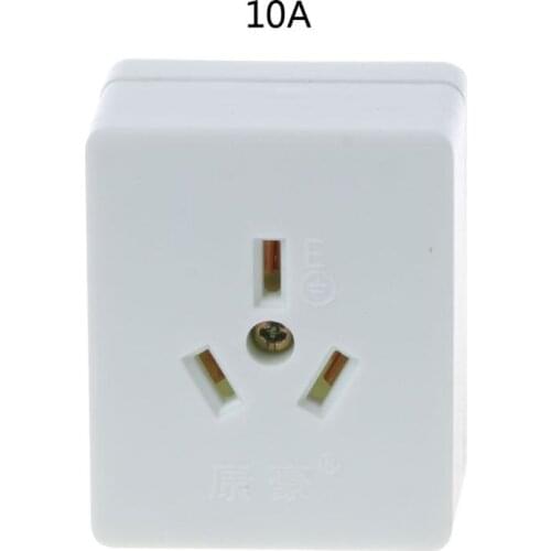 10A16A Electrical Wall Socket 3Pin Plug Wall Outlet Plate Panel Air Conditioner 875F