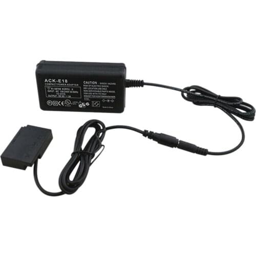 DR-E18 DC Coupler Dummy Battery ACK-E18 AC Power Adapter for Canon EOS 750D 760D 800D 200D 77D Digital Cameras(US Plug)