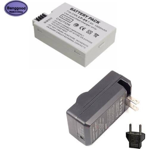 Banggood 7.2V 1500mAh LP-E8 LPE8 LP E8 Camera Battery for Canon 550D 600D 650D 700D X4 X5 X6i X7i T2i T3i T4i T5i DSLR