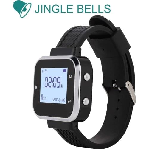 JINGLE BELLS Watch Receiver Wireless Service Call Bells/ Wireless Restaurant Guest Calling Systems from China with one piece