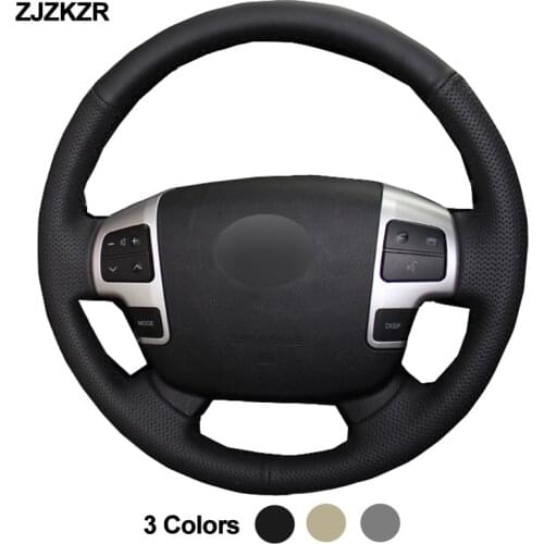 Car Auto Steering-Wheel Cover For Toyota Land Cruiser 2008- 2015 Tundra 2007- 2013 Sequoia 2008 -2013 Volant 2009 2010 2011 2012