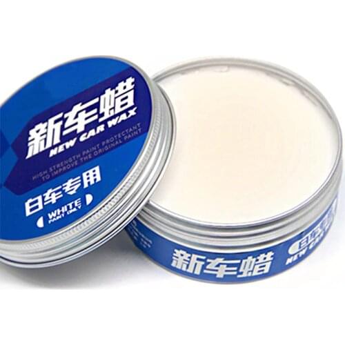 Automobile wax Use of white cars Maintenance and protection Decontamination glazing Coating Stain resistant and brightening