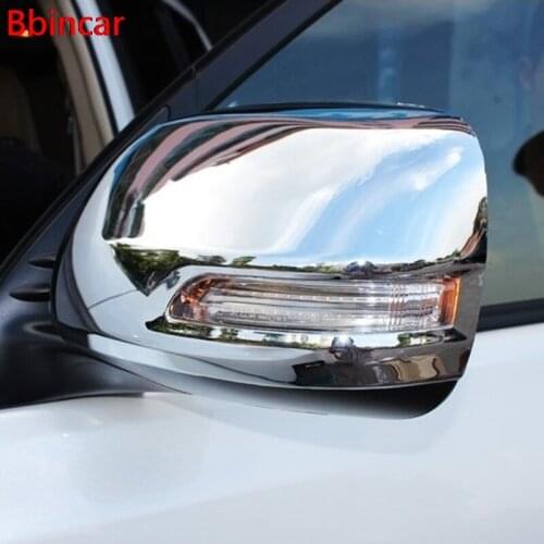 Bbincar ABS Chrome Side Door Rearview Mirror Cover Car Accessories 2pcs For Toyota Prado FJ150 FJ 150 2010 2011 2012 2013 2014