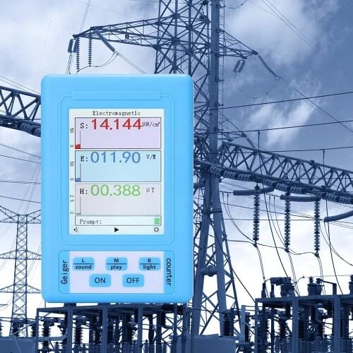 BR-9A Handheld Portable Digital Radiation Detector EMF Data Meter High Accuracy Professional Radiation Dosimeter Monitor Tester