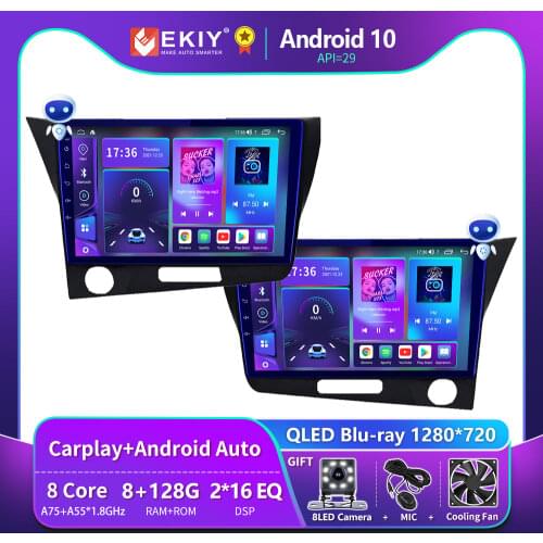 EKIY 1280*720 IPS Autoradio Android 10 For Honda CRZ CR-Z RHD LHD Car Radio Multimedia Video Player GPS Navigation no 2 din 2din