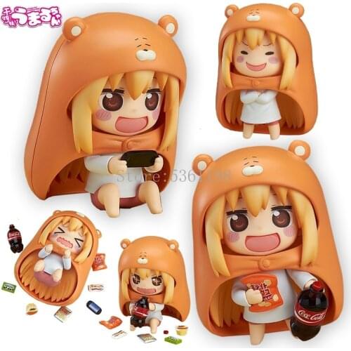 Anime Figure Himouto! Umaru-chan Doma Umaru 524# 524b# PVC Action Figure Toys Doma Umaru Q Ver. Collection Model Doll Gift 10cm