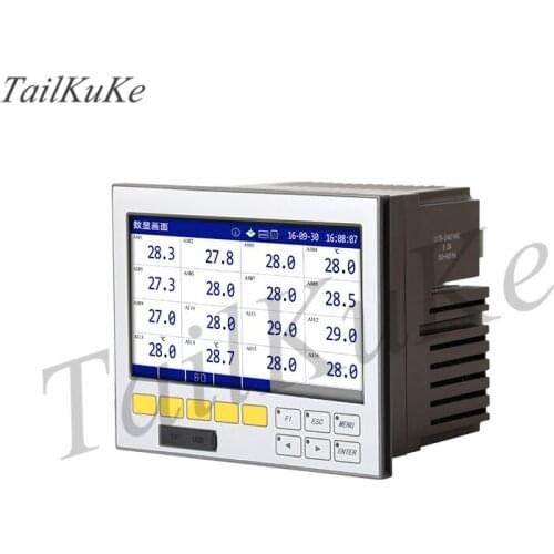 MIK-R6100A wide-screen paperless recorder current voltage temperature pressure curve data 1-16 channels