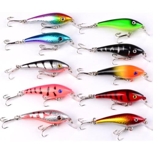 HiUmi New Fishing Bait 10pcs 4.4G 5.7CM fishing tackle 8# high carbon steel anchor hook Fishing Lure DW1296
