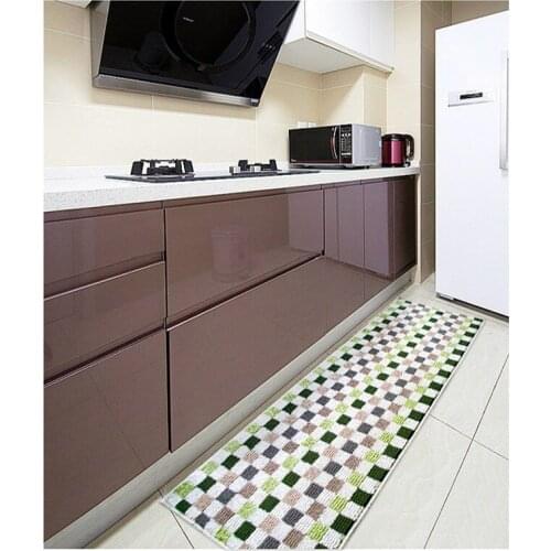 ClassicLong Kitchen Mat Bath Carpet Floor Mat Home Entrance Doormat Absorbent Bedroom Living Room Floor Mats Modern Kitchen Rug