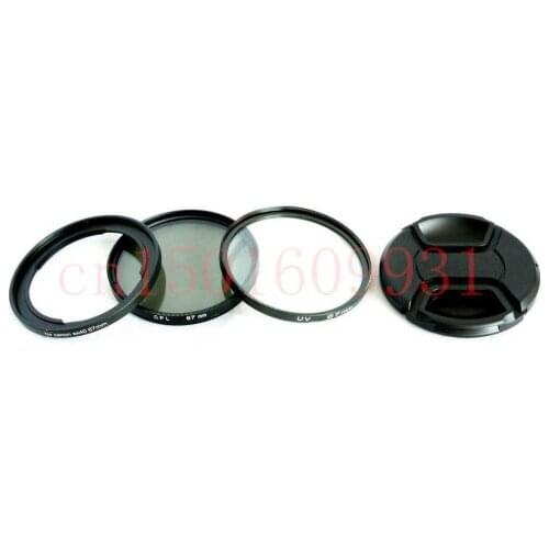 67mm Filter Lens Adapter Ring FA-DC67A + UV + CPL + Cap Can0n SX 60 50 40 SX520