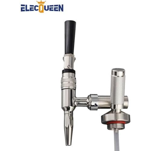 Coffee Tap Nitro Cold Brew Coffee Maker Kit, Home Brew Stainless Steel Nitrogen Coffee Tap Faucet with Ball Lock Keg Dispenser