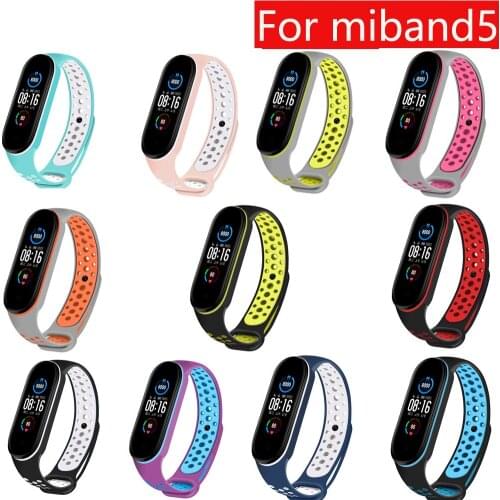 Top selling rubber Band Replacement Strap For Xiaomi MiBand 5 Wristband Silicone miband5 band Acessories