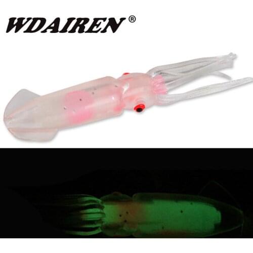 1Pcs 12cm 11g Soft Octopus Fishing Lures For Jigs Luminous Color Octopus Skirts Artificial Jigging Bait Squid Skirt Octopus Lure