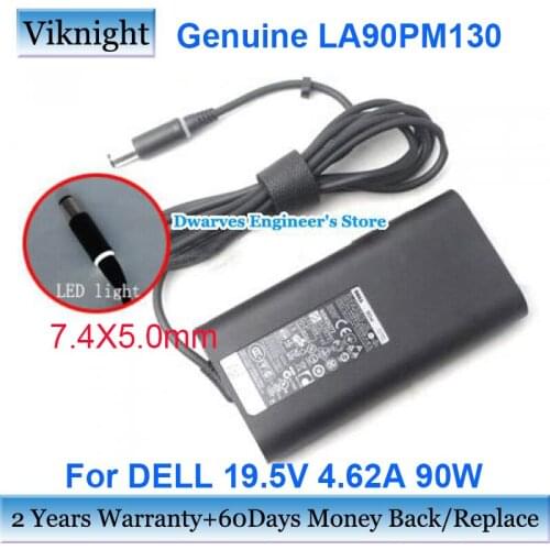 Genuine 19.5V 4.62A 90W LA90PM130 Power Supply 06C3W2 AC Adapter For STUDIO XPS 12 13 16 PRECISION M6500 Latitude E6440 6220