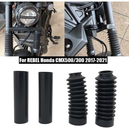 Motorcycle Front Fork Boot Slider Shock Absorber Cover Gaiters For Honda Rebel 500 300 CMX500 CMX300 2017 2018 2019 2020 2021