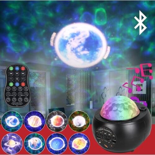 Smart Star Universe Starry Sky Projector Night Light Bedroom Decor Bluetooth Rotating Music Galaxy Light Projector Night Lamp
