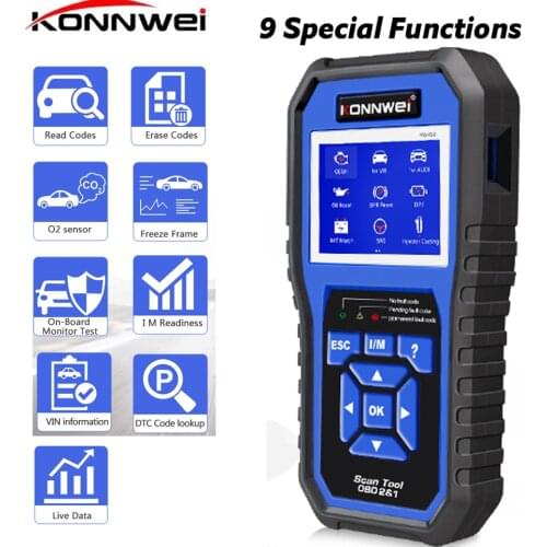 Professional All System OBD2 Scanner KW450 Diagnostic Tool Code Reader for VAG VW Audi ABS Airbag Oil ABS EPB DPF SRS TPMS Reset