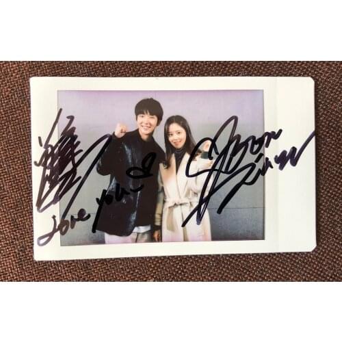 Hand signed LEE JOON GI Moon Chae Won autographed polaroid Flower of Evil 3 inches K-POP 092020