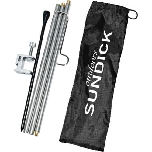 Sundick Detachable Lantern Stand Lamp Tripod Camping Lamp Bracket Lamp Holder Portable Camping Accessory with Nail Lamp Bracket