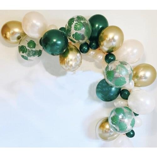 Wedding Hawaiian Party Decoration Flamingo Tropical Party Supplies Palm Leaves Balloons Birthday Safari Jungle Party Ballon