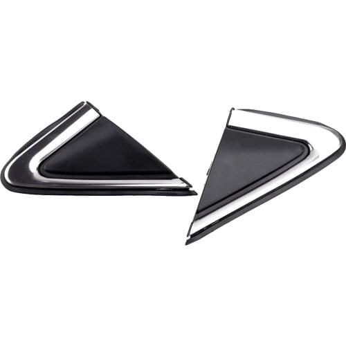 Beler 1 Pair Left & Right Side Rearview Mirror Triangle Plate Trim Fit For Nissan Sentra 2013 2014 2015 Car Decoration