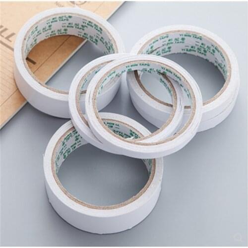 1PC 10 Meters Double-sided Tape 5/8/10/12mm Wide Ultra-thin Strong Adhesive Double-sided Self-adhesive Tape Office Supplies