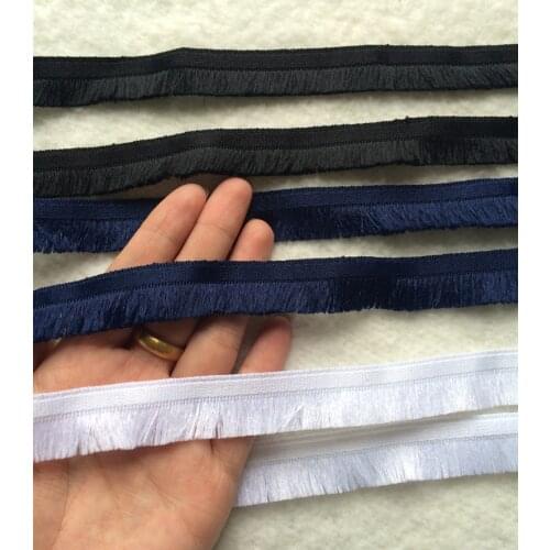 10yard/lot Navy Blue, Black , White Polyester Tassel Fringe Trim Lace Ribbon DIY accessory Sew Dress Garment Accessories Curtain