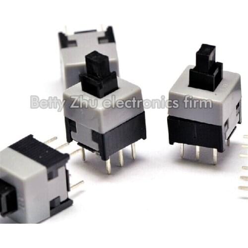 1000PCS/LOT 8.5 * 8.5MM no lock switch double / 6 feet not lockable