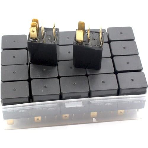KE LI MI DC 12V 30A Amp 4 Pins 5 Pins Universal Relay Car Electronics Sealed Heavy-duty impact molded Relays