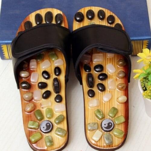 2019 Massage Slipper Shoes Unisex Cobblestone Slipper Acupoint Healthcare Slipper Men&Women Health Accupressure Foot Slippers