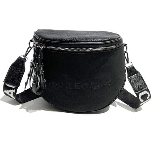 2020 Womens Fashion Small Messenger Bags Lady Shouder Bag Bucket Bags Crossbody Tote Bag Females Handbag Semicircle Saddle